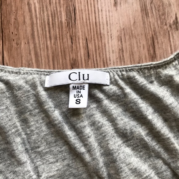 CLU Puffball Balloon Bubble Gray Tank Dress S - Picture 7 of 12